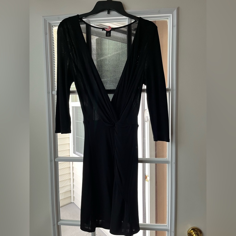 White House Black Market - Long Sleeve Black Dress Size Medium